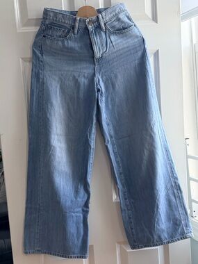 Uniqlo Light Blue Wide-Leg Jeans
